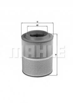 Фільтр повітряний MAHLE / KNECHT LX1072