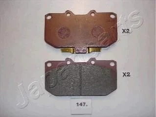 Гальмівні колодки, дискове гальмо (набір) JAPANPARTS PA147AF (фото 1)