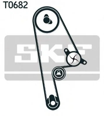 Насос води + комплект зубчатого ремня SKF VKMC93616 (фото 1)