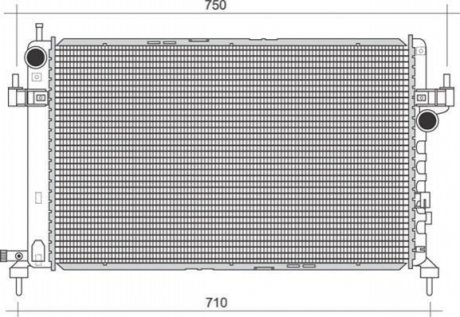 Радіатор, охолодження двигуна MAGNETI MARELLI 350213977000
