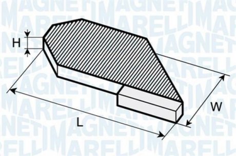 Фільтр повітря (салону) MAGNETI MARELLI 350203062680