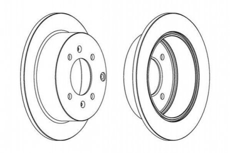 Гальмівний диск JURID 563042JC