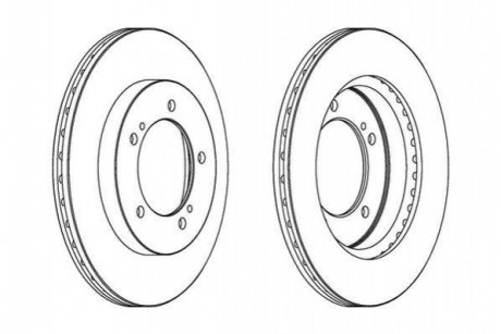 Гальмівний диск JURID 562906JC