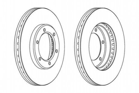 Гальмівний диск JURID 562838JC