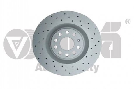 Brake disc / front / perforated line / cross VIKA 66151717001