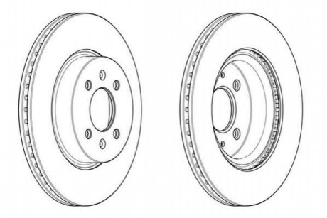 Гальмівний диск JURID 562944JC