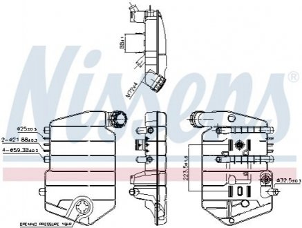 Розширювальний бак охолодження NISSENS 996024