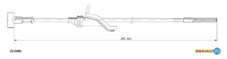 Трос ручного гальма ADRIAUTO 220281
