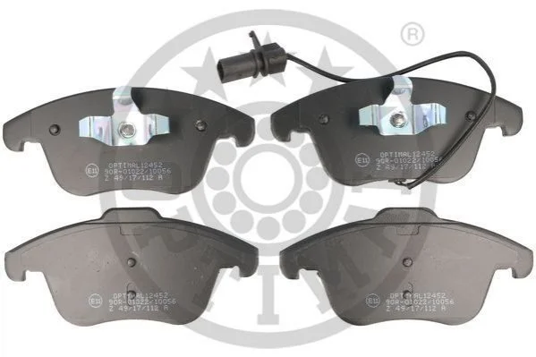 KLOCKI HAMULCOWE AUDI A4 (8K2, B8), A4 ALLROAD (8KH, B8), A4 AVANT (8K5, B8), A5 (8T3), A5 C 07-17 PRZOD SZT OPTIMAL BP12452 (фото 1)