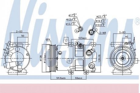 Компресор кондиціонера NISSENS 890430