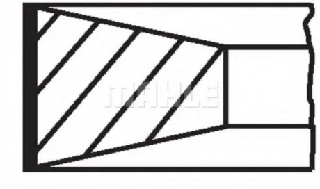 Набір кілець поршневих MAHLE / KNECHT 21309N0
