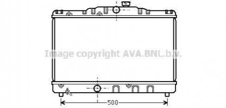 Радиатор охлаждения COROLLA EE90 1.3MT 87-92(AVA) AVA COOLING TO2115