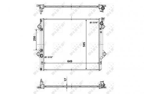 Радіатор NRF 56104 (фото 1)