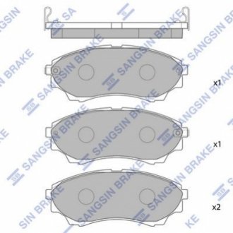 Колодки дисковые передние Hi-Q (SANGSIN) SP1479