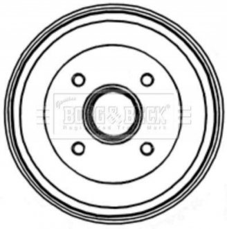 Тормозный барабан BORG & BECK BBR7205