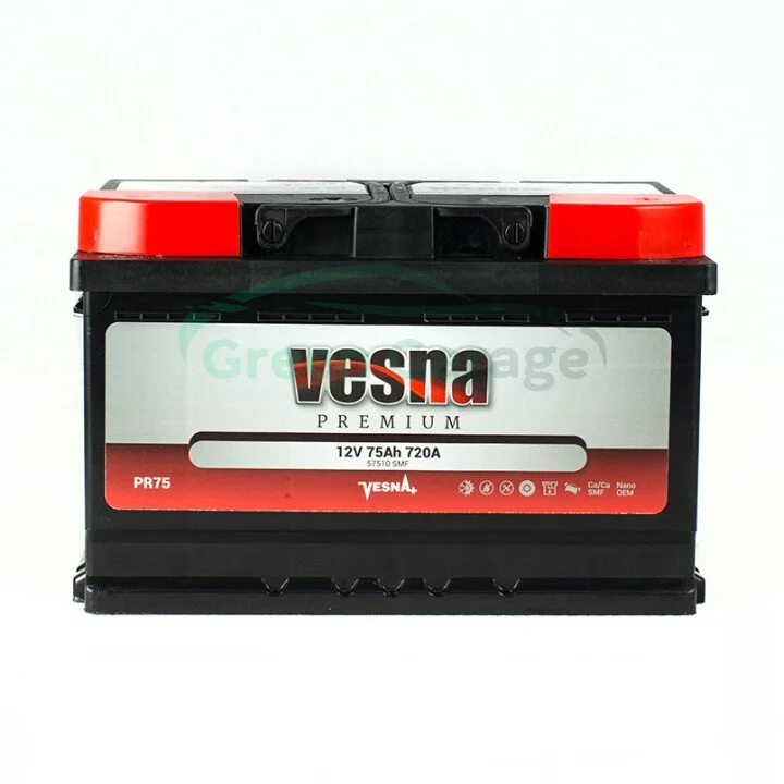 75 Ah/12V NEW!!!! Premium Euro(0) (низький) Vesna 415 075 (фото 1)