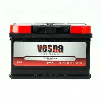 75 Ah/12V NEW!!!! Premium Euro(0) (низький) Vesna 415 075