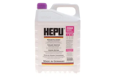 Антифриз G12 evo фіолетовий концентрат 5л HEPU P999EVO12005