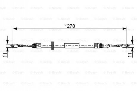 Трос BOSCH 1987482501