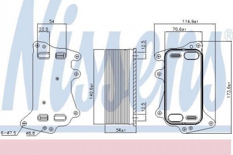 Масляний радіатор NISSENS 90908