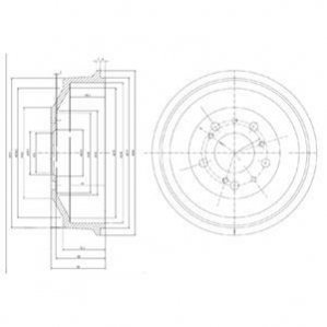 Барабан гальмівний DELPHI BF153