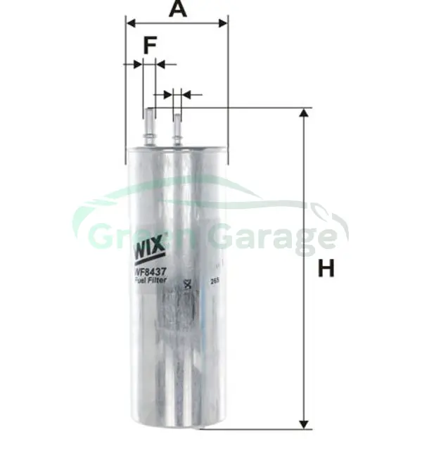 Фильтр топливный VW T5 2.5 TDI 03-09 (пр-во -FILTERS) WIX WF8437 (фото 1)