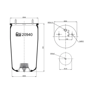 Подушка амортизуюча FEBI BILSTEIN 20940