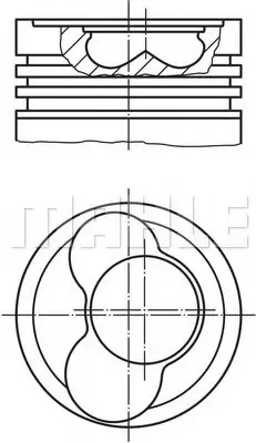 Поршень MAHLE / KNECHT 0306502 (фото 1)