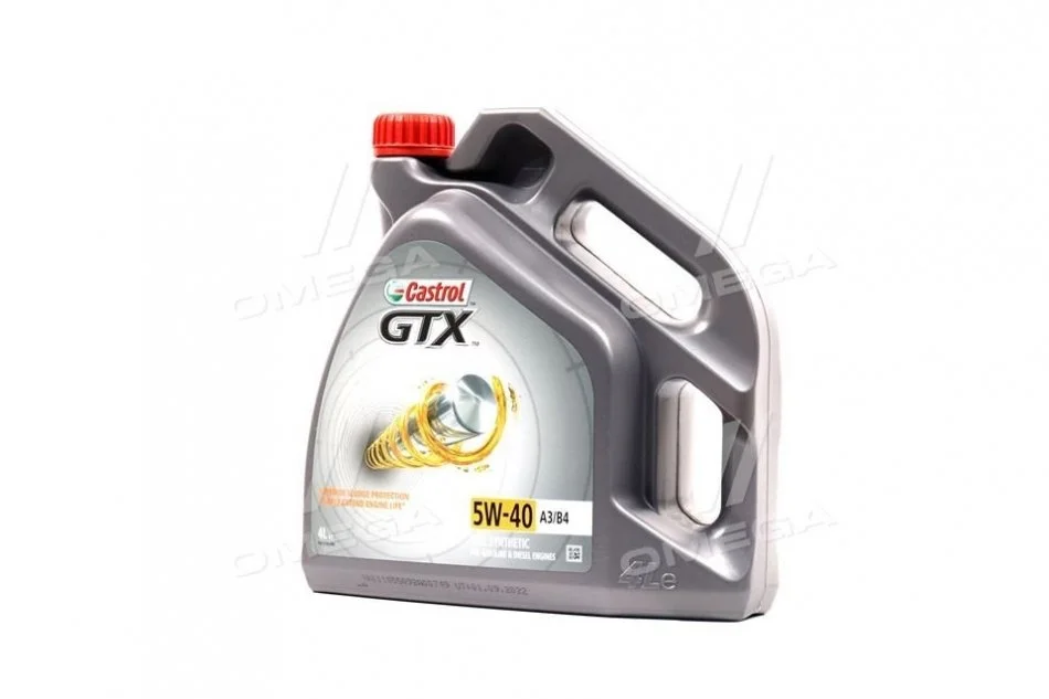 Олива моторна Castrol GTX 5W-40 A3/B4 (Каністра 4л) CASTROL 15E62C (фото 1)