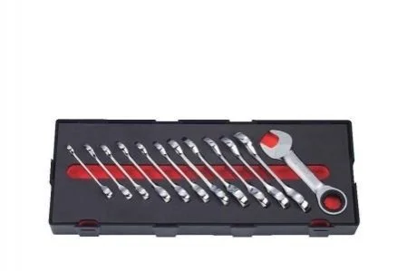 Набір ключів з тріщоткою 12пр FORCE K51216
