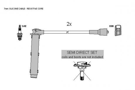 Комплект кабелiв запалювання STARLINE ZK 5562