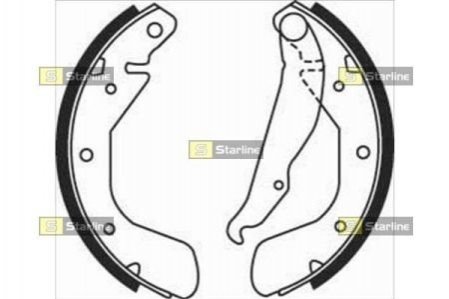 Гальмівні колодки барабанні STARLINE BC 08120