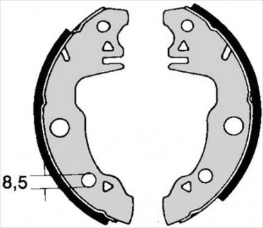 Гальмівні колодки барабанні STARLINE BC 00510