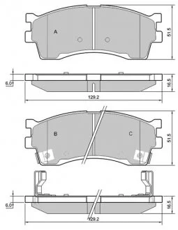 Гальмівні колодки дискові STARLINE BD S401