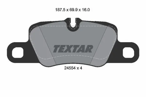 Гальмівні колодки дискові TEXTAR 2455401 (фото 1)