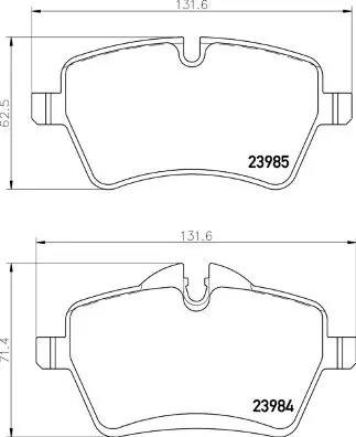 Гальмівні колодки дискові BREMBO P06 104 (фото 1)