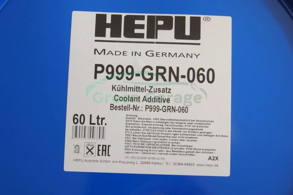 Концентрат охолоджуючий HEPU P999GRN060 (фото 1)