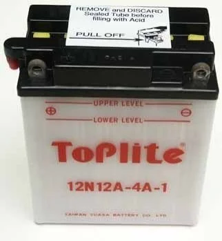 Мотоакумулятор TOPLITE 12N12A4A1 (фото 1)