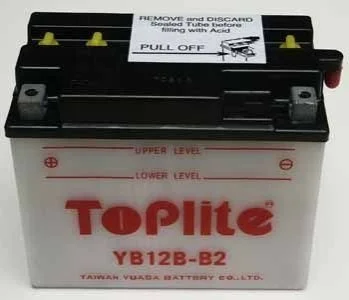Мотоакумулятор TOPLITE YB12BB2 (фото 1)