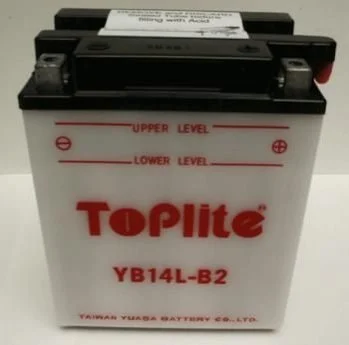 Мотоакумулятор TOPLITE YB14LB2 (фото 1)