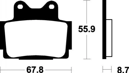 Гальмівні колодки SBS 570LS
