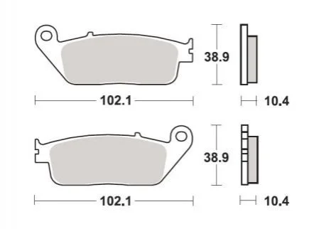 Гальмівні колодки SBS 181MS (фото 1)