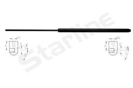 Амортизатор багажника STARLINE 66.31.805