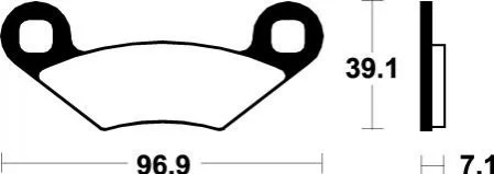 Гальмівні колодки SBS 642ATS
