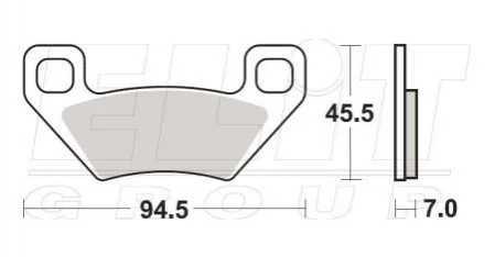 Гальмівні колодки SBS 822ATS