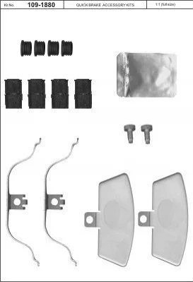 Гальмівні аксесуари QUICK BRAKE 1091880 (фото 1)