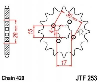 Передня зірка MOTO JT MOTO 10122214
