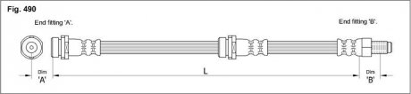 Гальмівний шланг STARLINE HA ST.1225