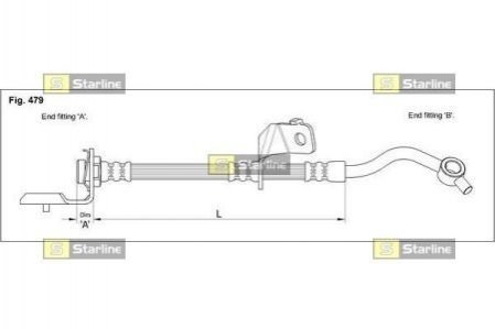 Гальмівний шланг STARLINE HA ST.1042