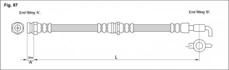 Гальмівний шланг STARLINE HA ST.1088